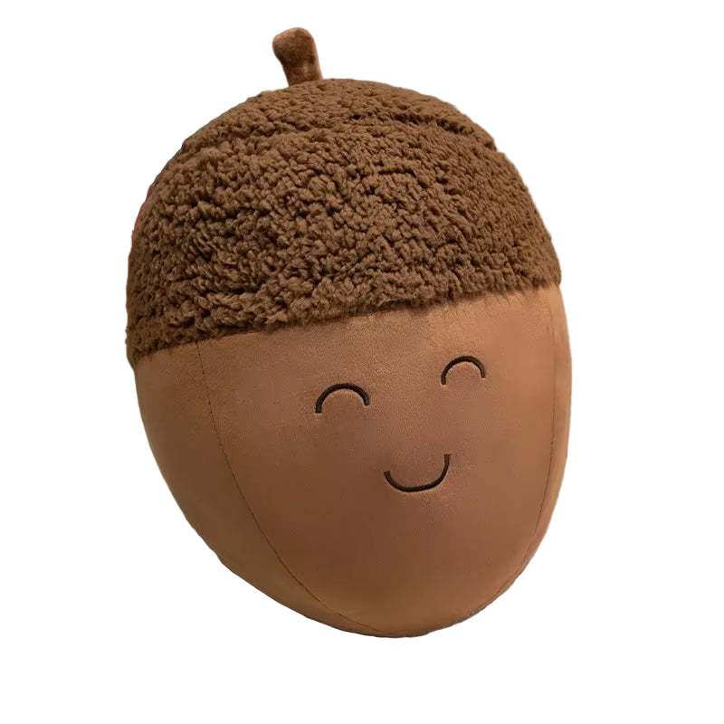 Cartoon Pinecone Stuffed Plush Pillow Soft Baby Doll Lovely Chestnut Family Plushie Toys Cute Soft Cushion Xmas Birthday Gift