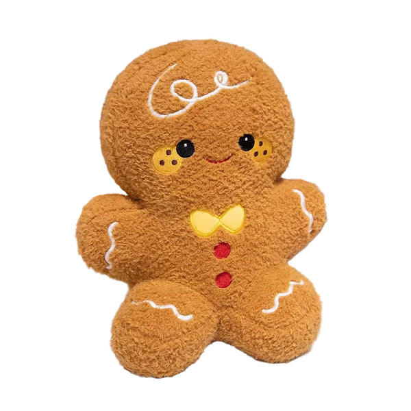 Cute Santa Claus & Elk Snowman Gingerbread Man Plush Toys Stuffed Animal Doll Christmas Gifts for Children Kids Home Decoration