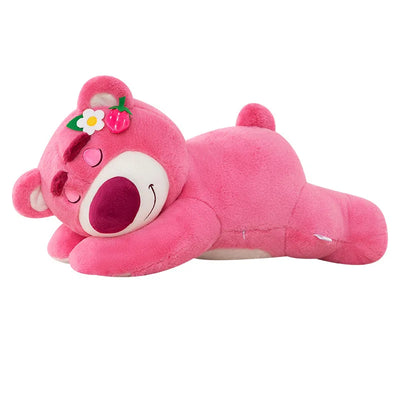 Lotso Plush Strawberry Bear Sofa Pillow - Adorable Stuffed Toy for Children, Perfect Gift for Friends and Festivals