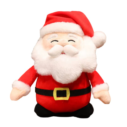 Stuffed Doll Plush Toys Santa Claus Snowman Reindeer Christmas Decorations Soft Toy for Kids and Adults